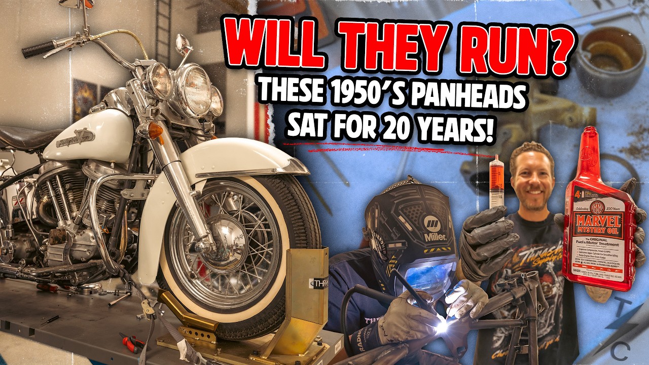 First Start in 20 years!? (Can We Bring These Panheads Back To Life?) - Vlog 243