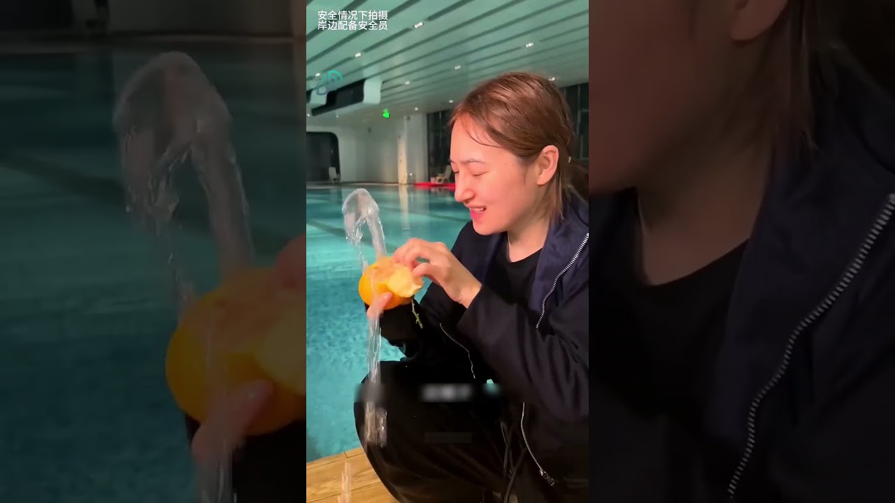 كان نفسها تعيش فوق المسبح بس هذا اللي صار !! #shorts