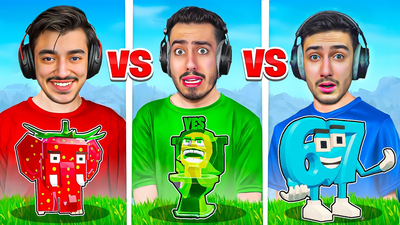 جمعنا أندر البرين روت في ماب السرقة 🔥😱 (تحدي اللون الواحد) !!