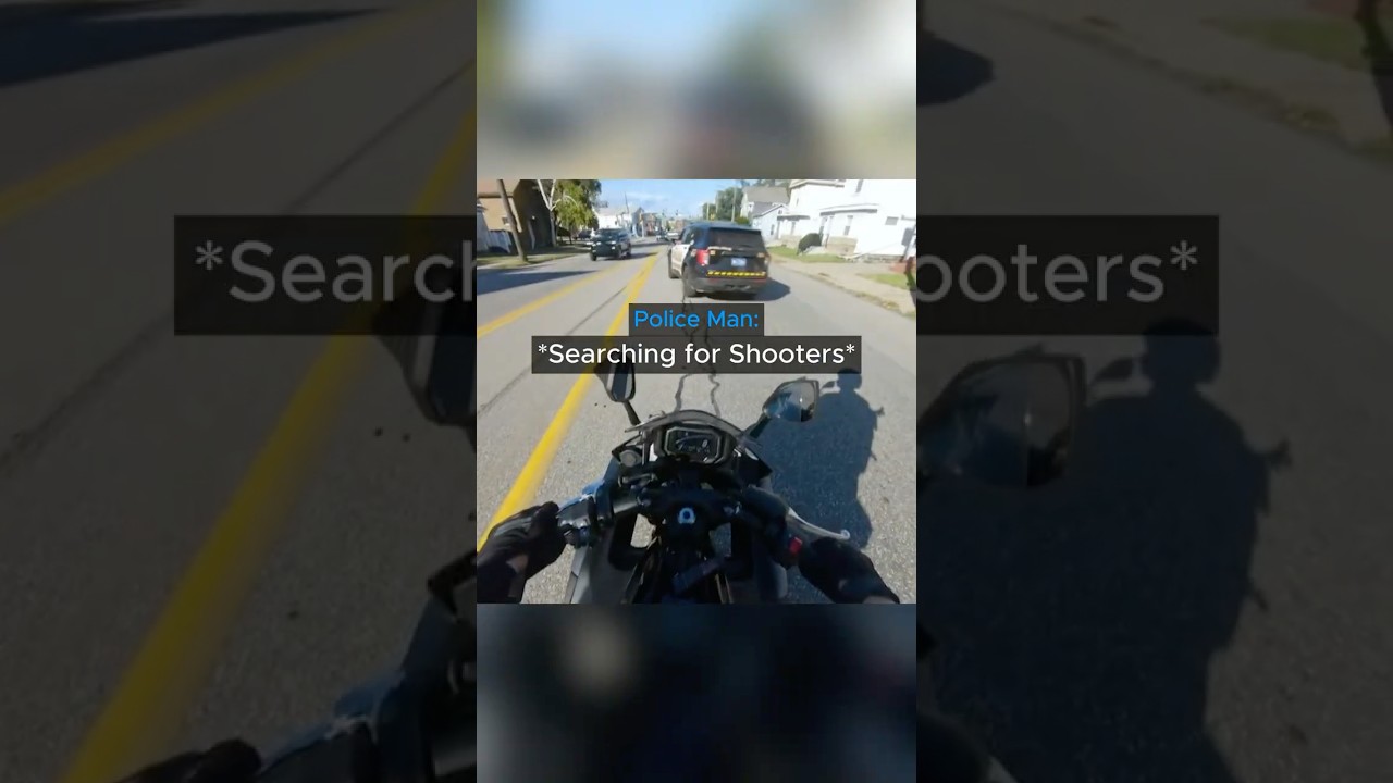 Biker witnessed a Shooting then got shot at😳