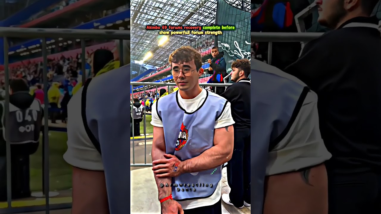 Akimbo 69 forums recovery complete before show powerfull forum strength 🥶 #sports #armwrestling