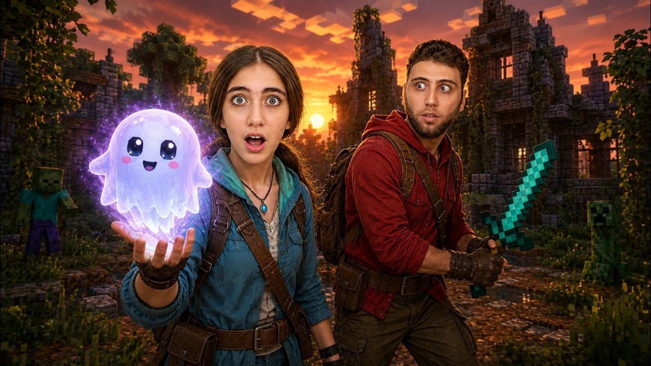 تبنيت شبح فدمر المدينة في ماينكرافت!￼