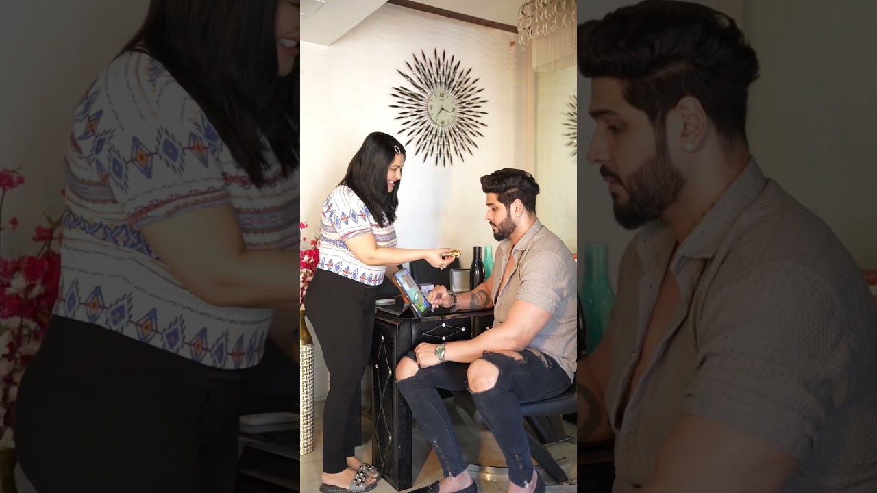 Living with a short girl can be funny😂🤣 Sachin Mann Shorts🔥 #SachinMann #Comedy #Funny #Laugh