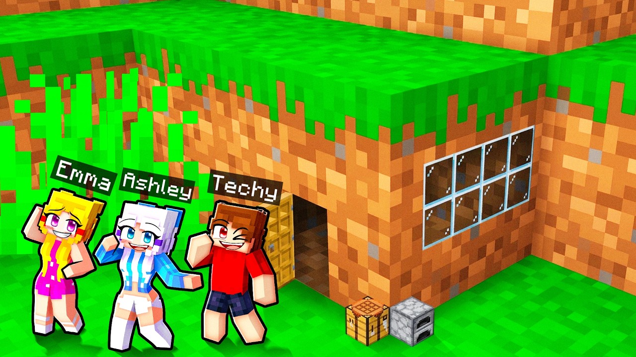 Techy Survives 100 Days inside Block in Minecraft…