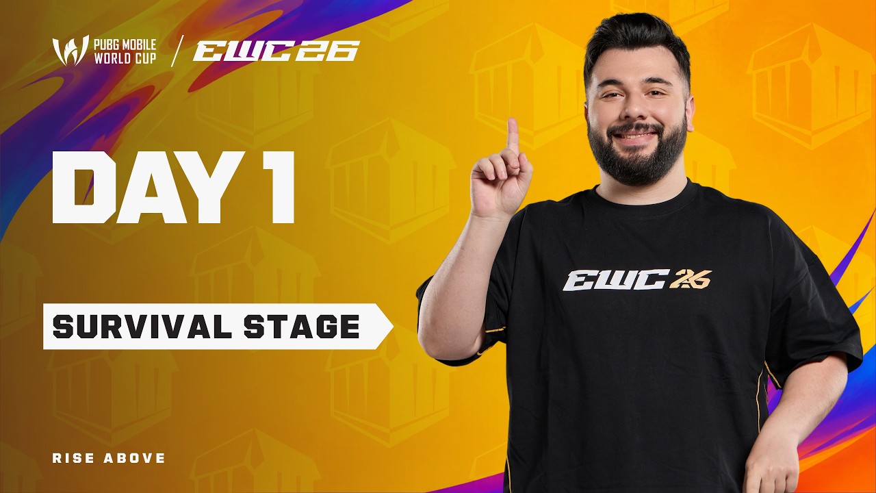 [UR] PMWC at EWC 26 Survival Stage Day 1 | PUBG MOBILE WORLD CUP at 2026 ESPORTS WORLD CUP