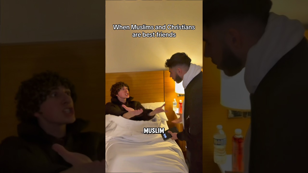 When Muslims and Christian’s are friends 😭 #muslim #christian #arab #shorts #islam #christianity