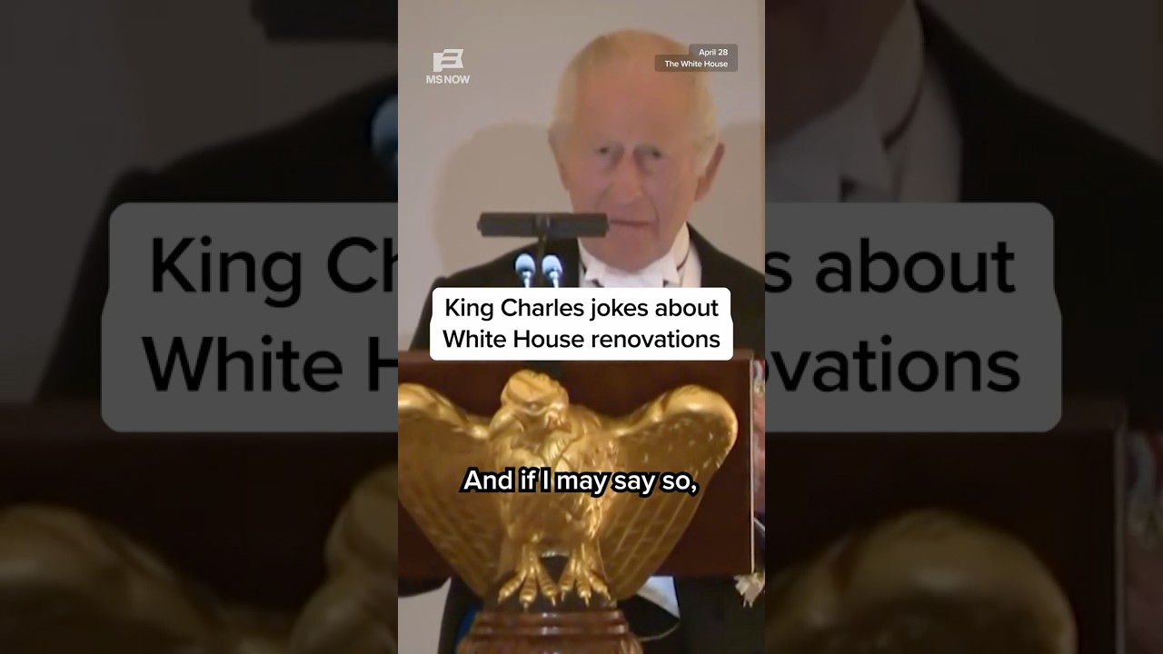 King Charles jokes about White House renovations