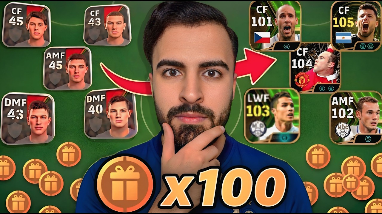 من الصفر #62 جمعت 100 بكج مجاني والحظ صدمة ؟😱🔥 | eFootball 2026