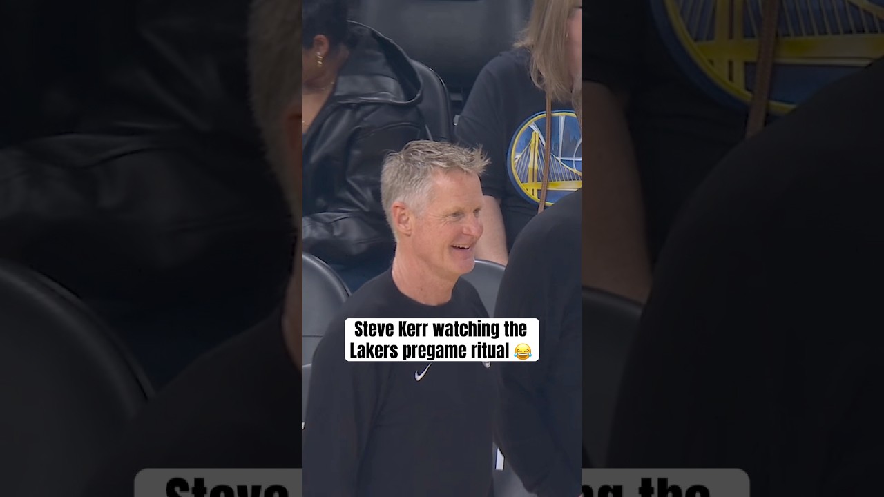 Steve Kerr had to see it live 🤣
