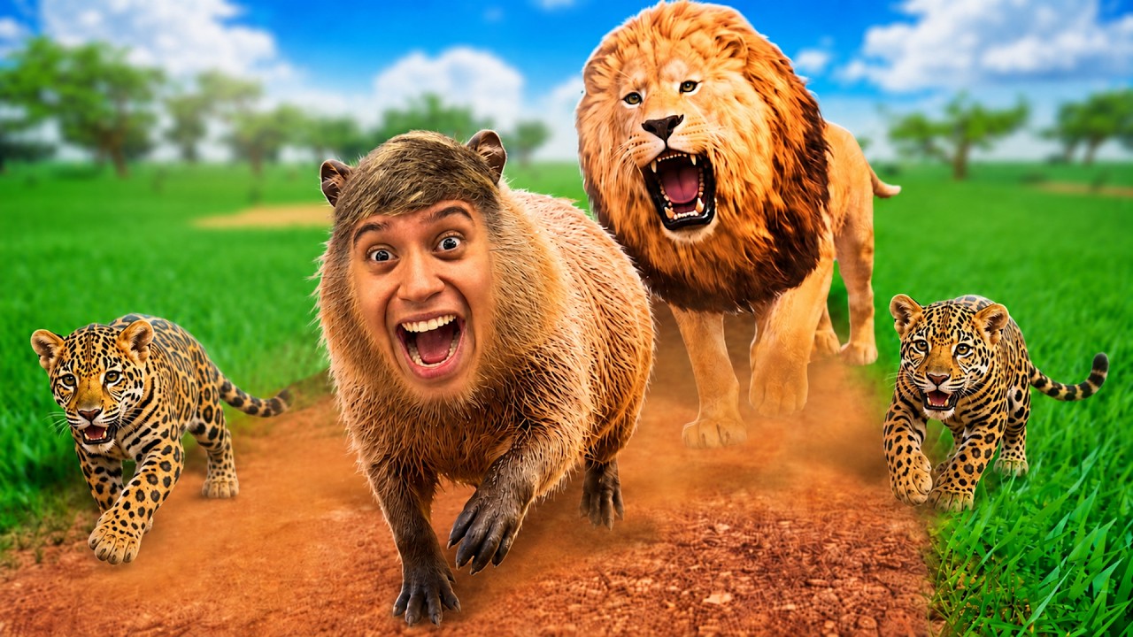 SOBREVIVENDO COMO CAPIVARA NA FLORESTA DE ANIMAIS SEVLAGENS DO ROBLOX!!