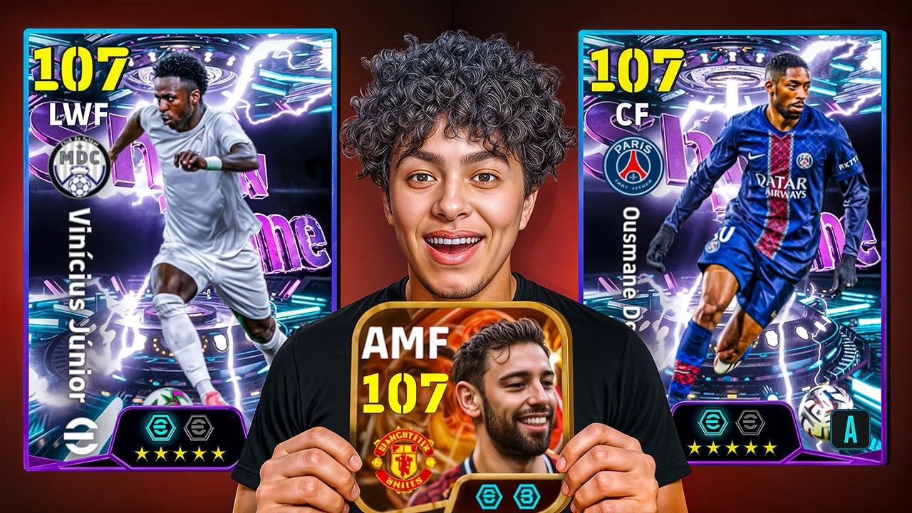تفجير بكج برونو وفيني وديمبيلي 107.!🔥 أقوى بكج هجومي في إي فوتبول؟💀