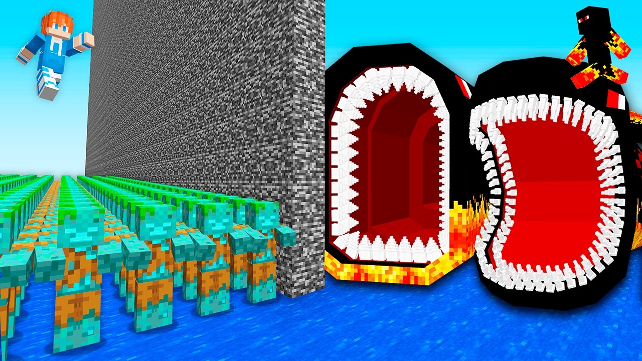 Batalha de Monstros Marinhos de Noob vs Pro