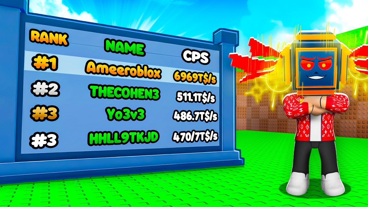 دخلت الليدر بورد في ماب اللكي بلوك الجديد! Be Lucky Block