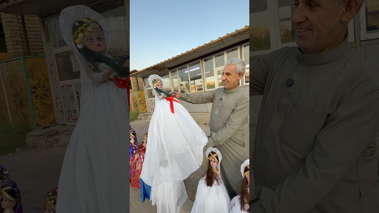 بسطية عروسات باحجام كبيره عمل يدوي