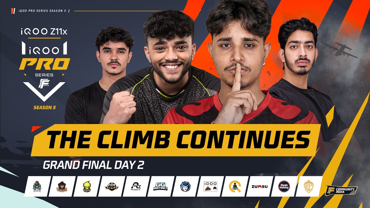 iQOO Pro Series Season 3 - Grand Finals Day 2 #iQOOProSeries #iQOOZ11x #FreeFireMax