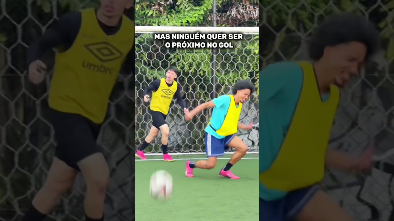 QUANDO SOU O PRIMEIRO A IR NO GOL MAS NINGUÉM QUER SER O PRÓXIMO GOLEIRO #futebol #amigos