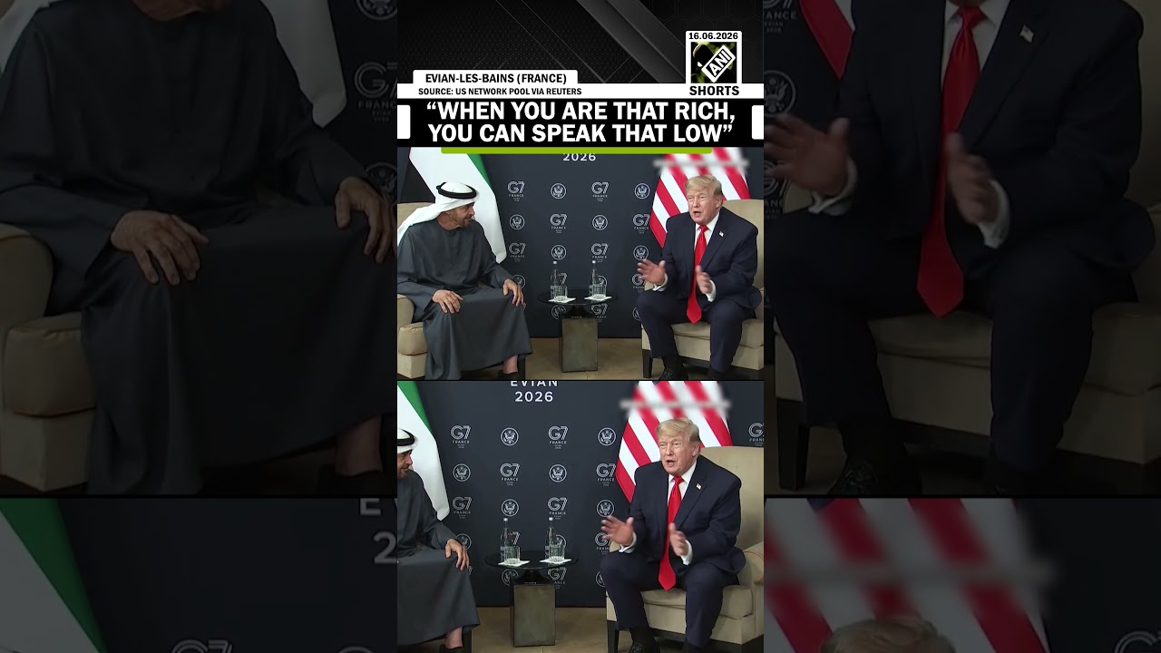“When you are that rich, you can speak that low...” Trump jokes with MBZ at G7 Summit in France