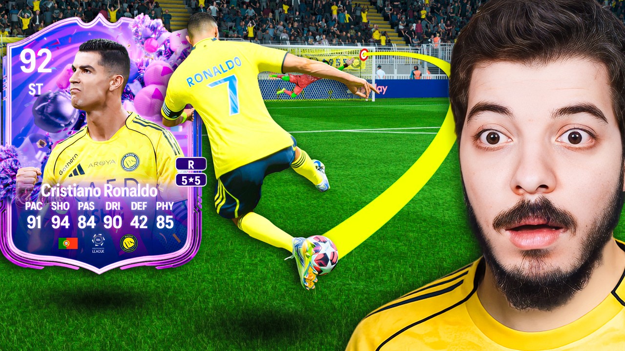 ‏كريستيانو رونالدو الوردي ‏ولكن العجلة تحدد باقي التشكيلة😨