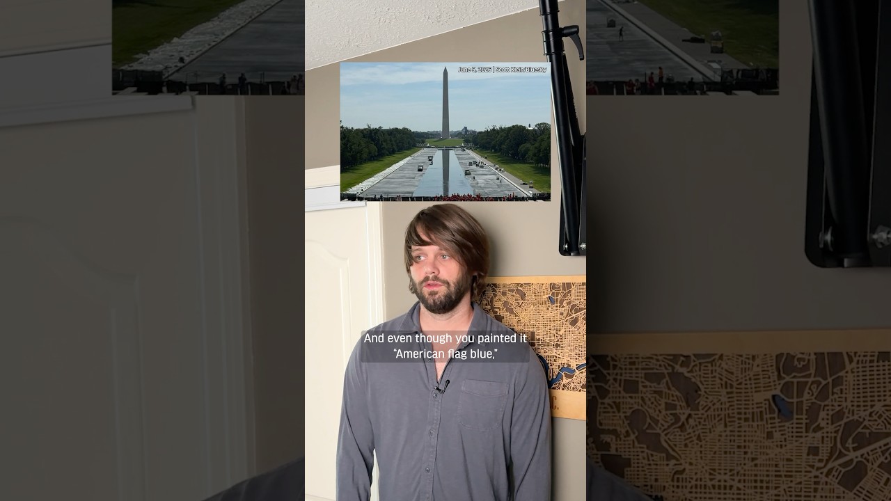 Did Trump fix the Reflecting Pool? And is it blue now? - Published by Dave Jorgenson