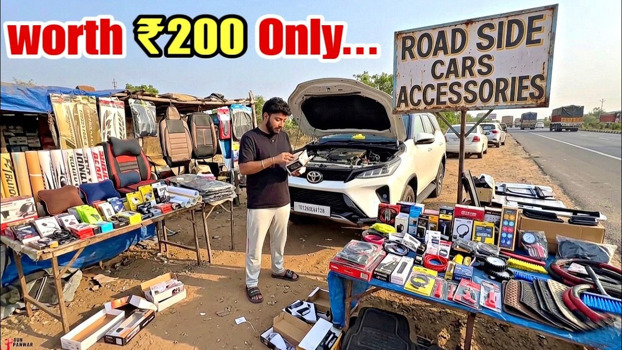सिर्फ ₹200 में Fortuner Legender का LOOK बदल दिया 🔥 ROADSIDE Cars Accessories 👌