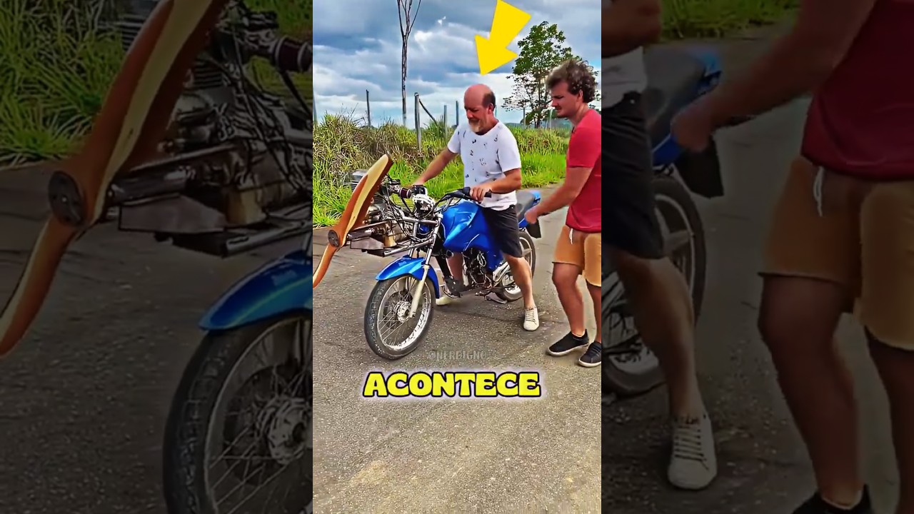 🪂 ELE COLOCOU PARAQUEDAS NA MOTO!! 🏍️