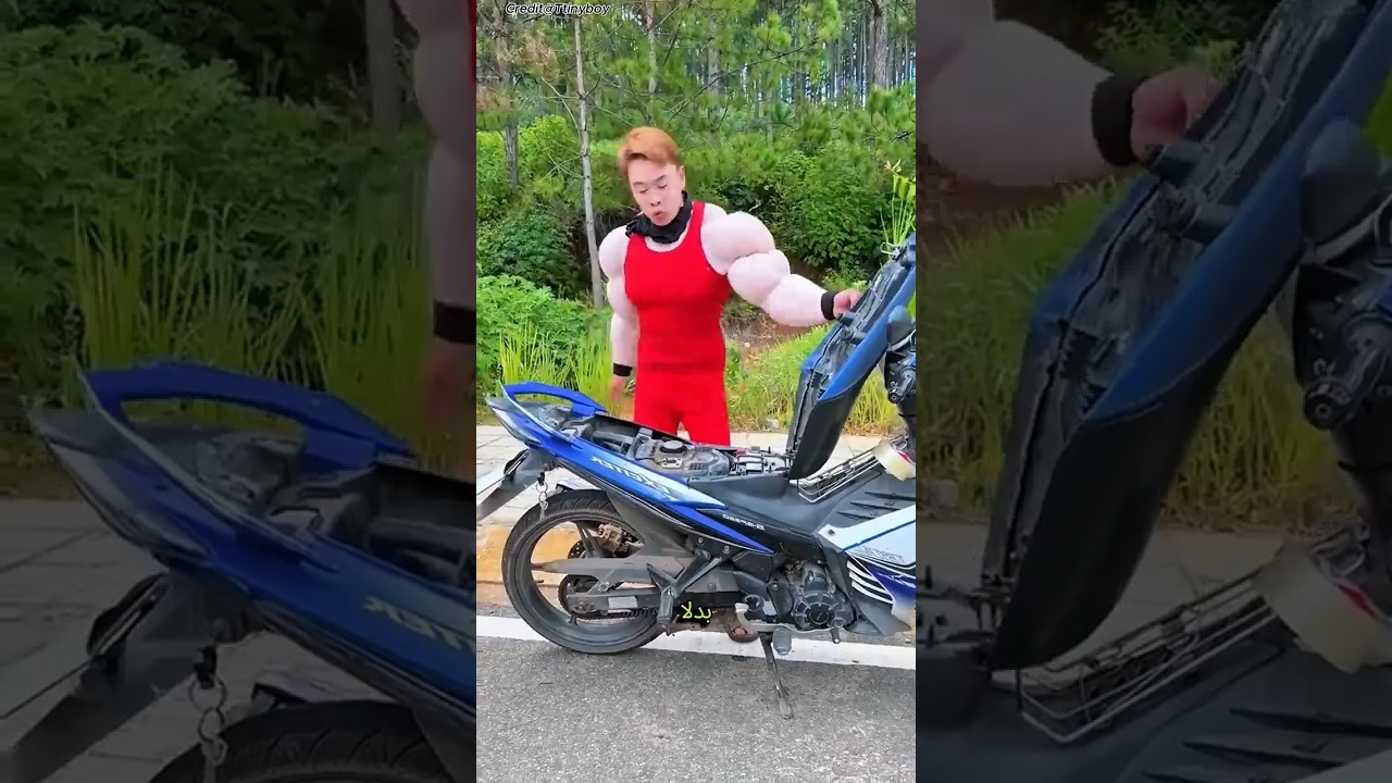 😱 وضع التراب في الدراجة بدل البنزين... والنتيجة صادمة! 🏍️🌪️