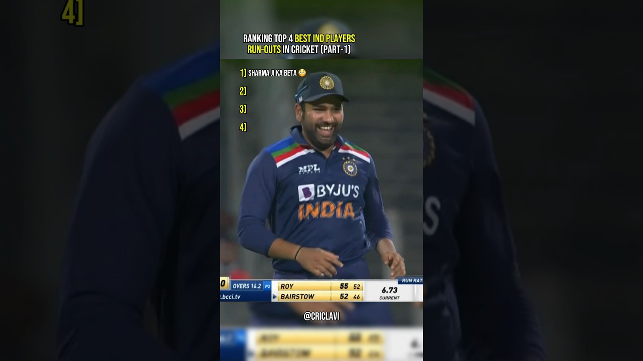 999 IQ Best IND Players Run-Outs In Cricket | Part-2 🔥#shorts #cricket #cricketshorts @six7o