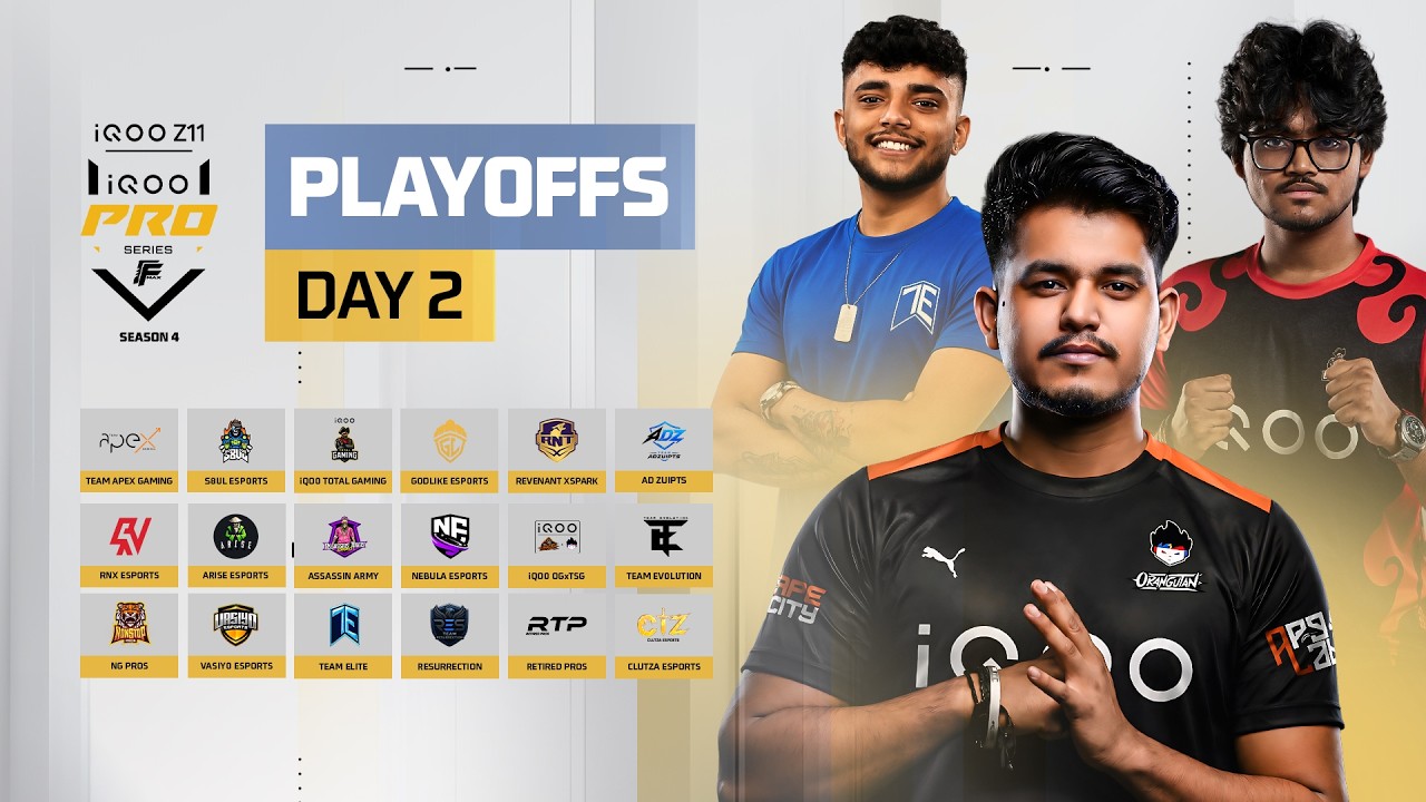 iQOO Pro Series Season 4 - Playoffs | Day 2 #iQOOProSeries #iQOOZ11 #FreeFireMAX