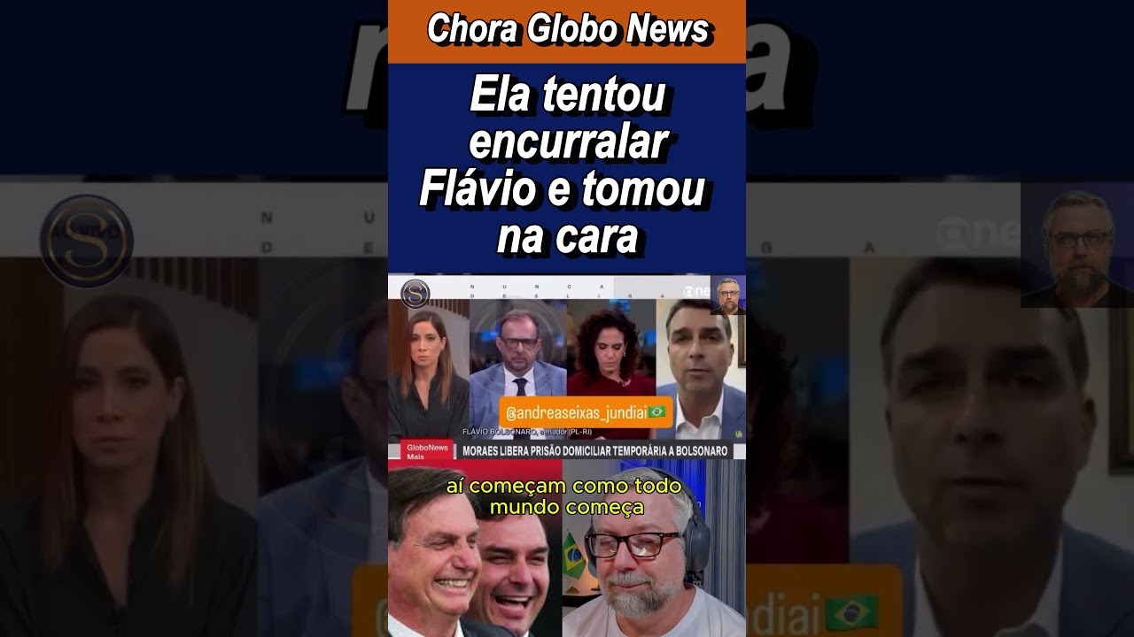 Flávio Bolsonaro detonando os blogueiros lulistas da Globo