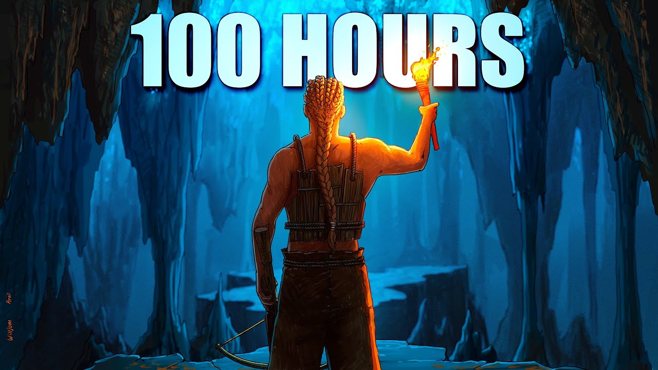 I Survived 100 Hours as a cave dweller in Rust...