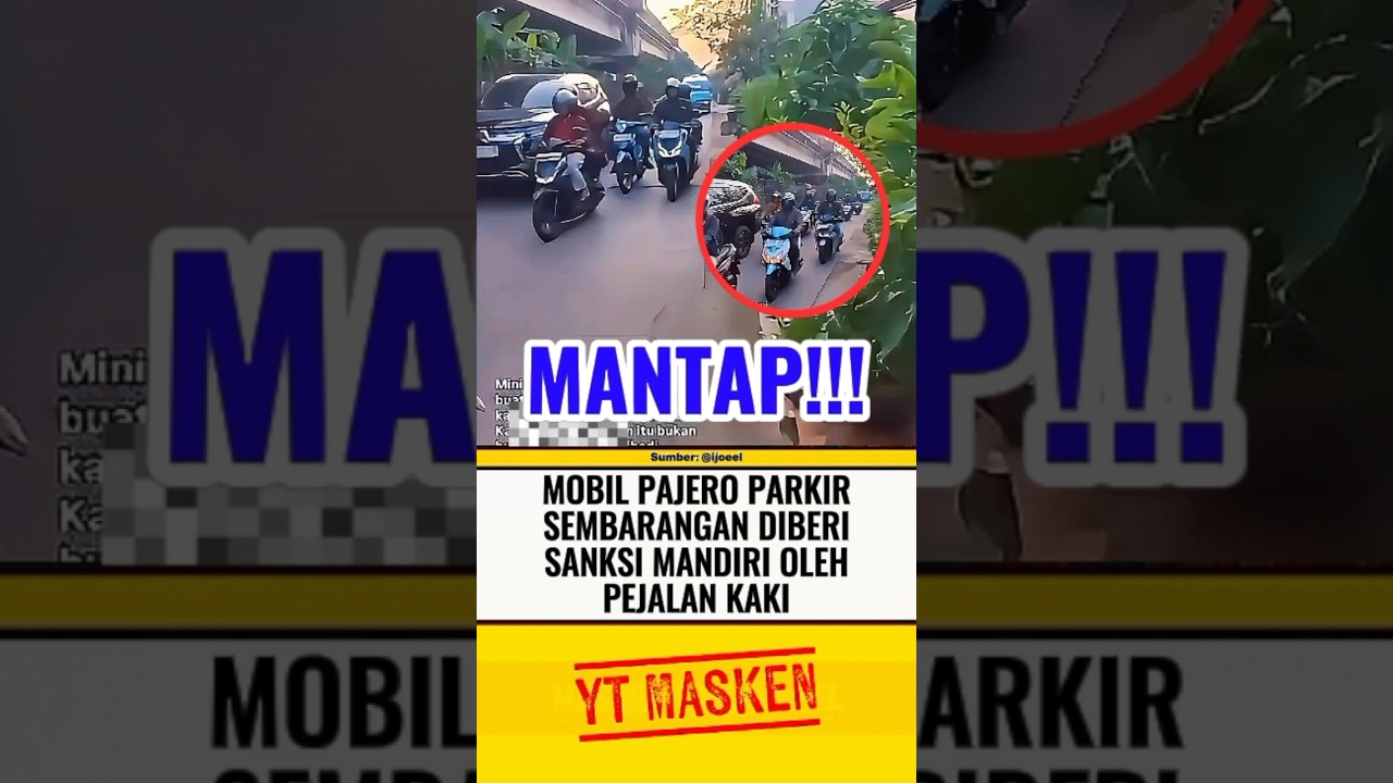 MOBIL PAJERO PARKIR SEMBARANGAN DIPINGGIR JALAN⁉️ #beritaterkini #trending #fyp #shortsvideo #shorts
