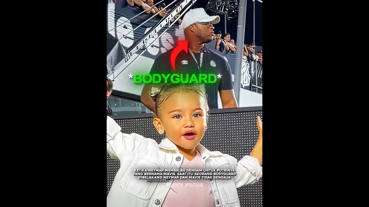 Neymar melindungi putrinya.. 😂