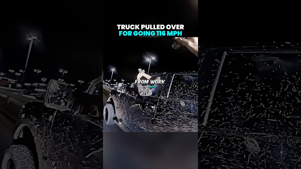 Truck Pulled Over For Going 116 MPH 🤯