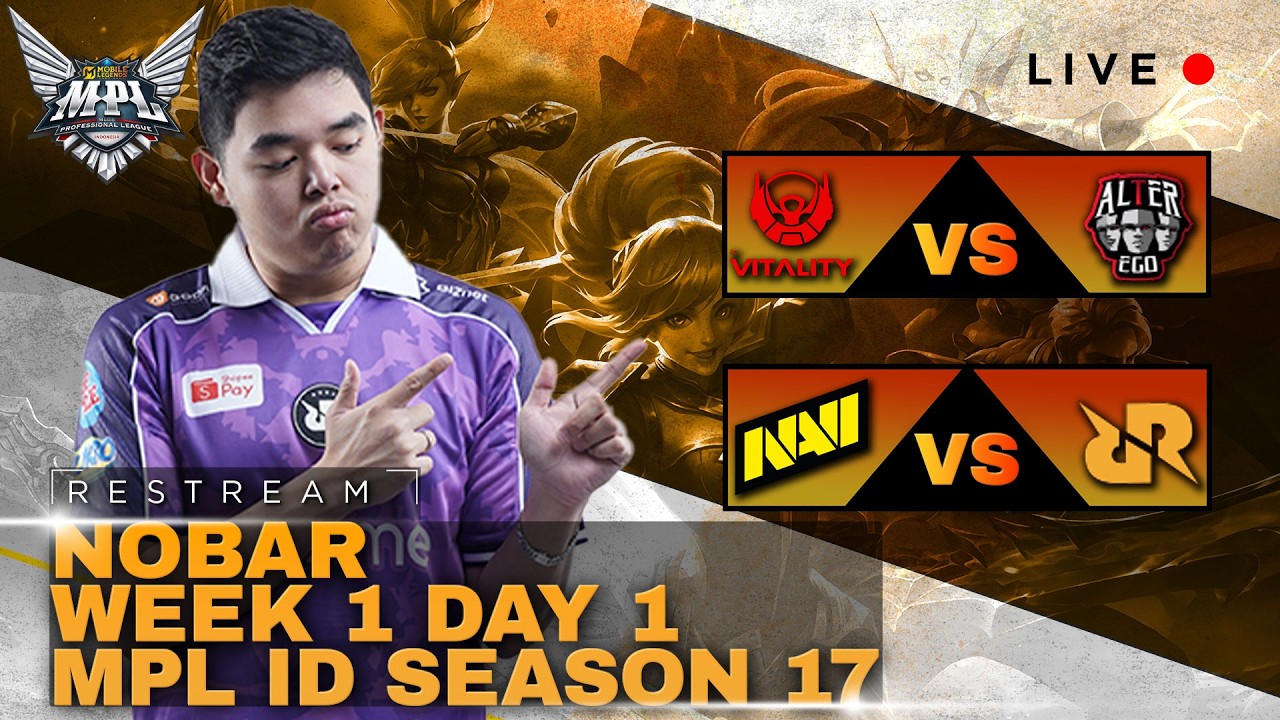 RESTREAM MPL DAY 1 RRQ HOSHI VS NAVI !! #mlbbidcreator
