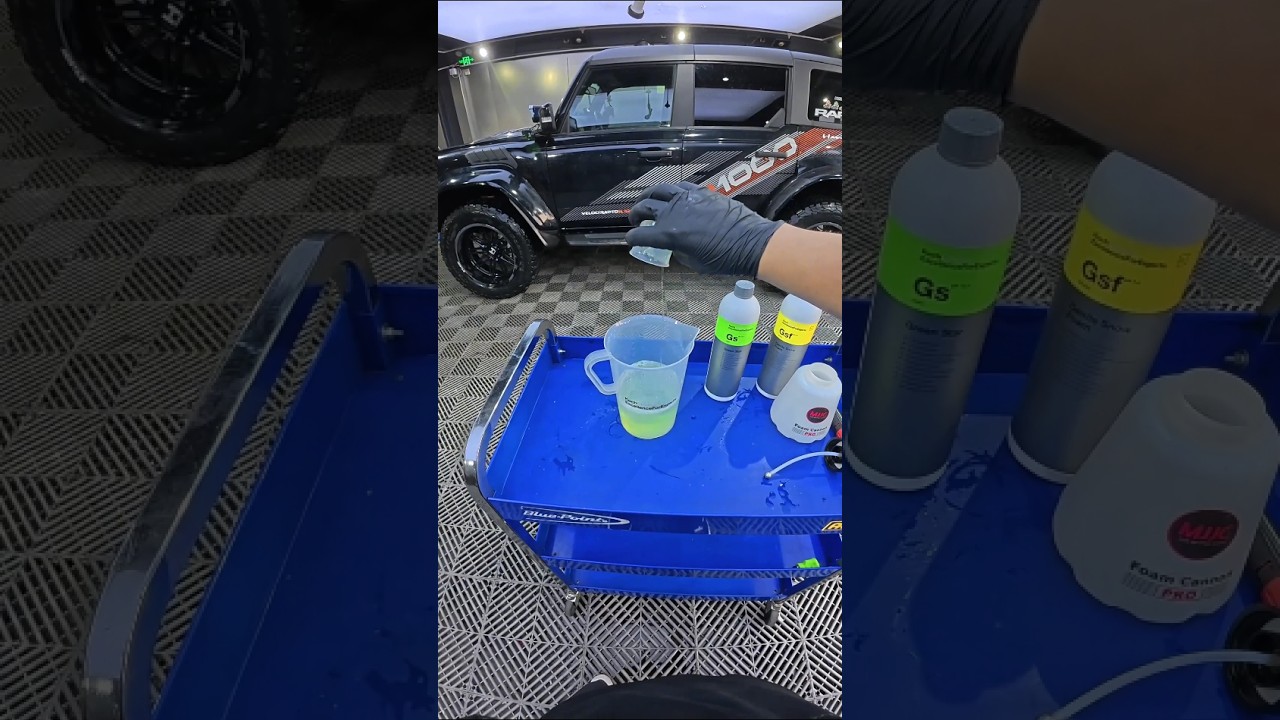 Ford Bronco Detailing: An Immersive POV Experience😍 #cars #acperformance #detailing #ytshorts