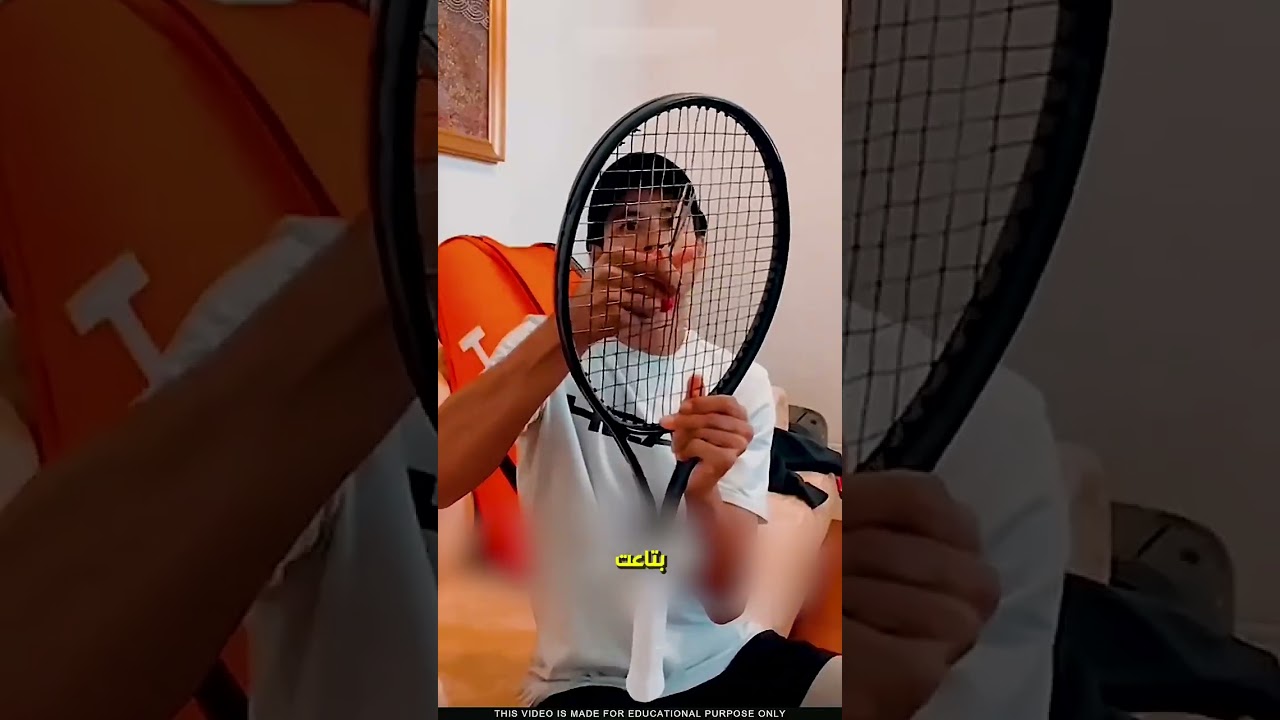 ليه بيقطعوا مضرب التنس🎾