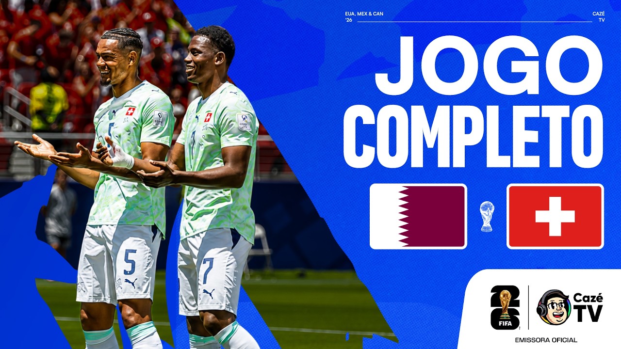 JOGO COMPLETO: CATAR X SUÍÇA | COPA DO MUNDO FIFA™ 2026 | 1ª RODADA | FASE DE GRUPOS