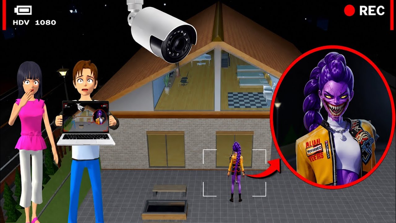 Giant Masha Attack in Front of the House! 😱🔥 | Sakura School Simulator#sakuraschoolsimulator 