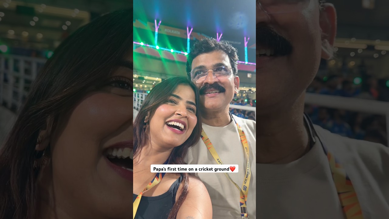 Papa visited the Eden Garderns Ground #sameekshatakke #cricket #comedy #cricketlover #t20worldcup