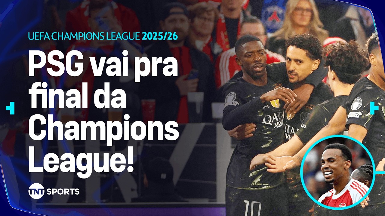 PSG TOMA SUSTO NO FINAL, MAS TIRA O BAYERN E PEGA O ARSENAL NA FINAL DA CHAMPIONS - MELHOR DA LIGA