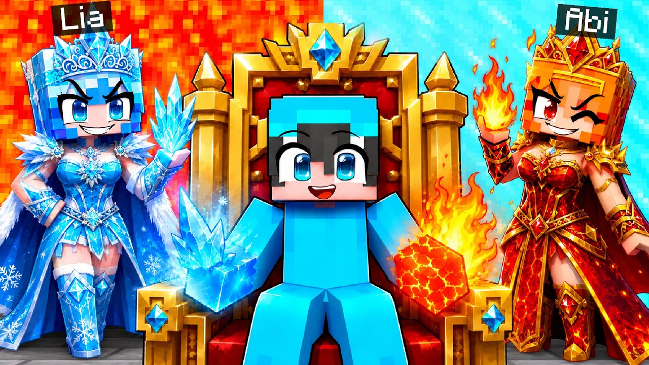 Conocí a las PRINCESAS de HIELO y FUEGO en Minecraft!