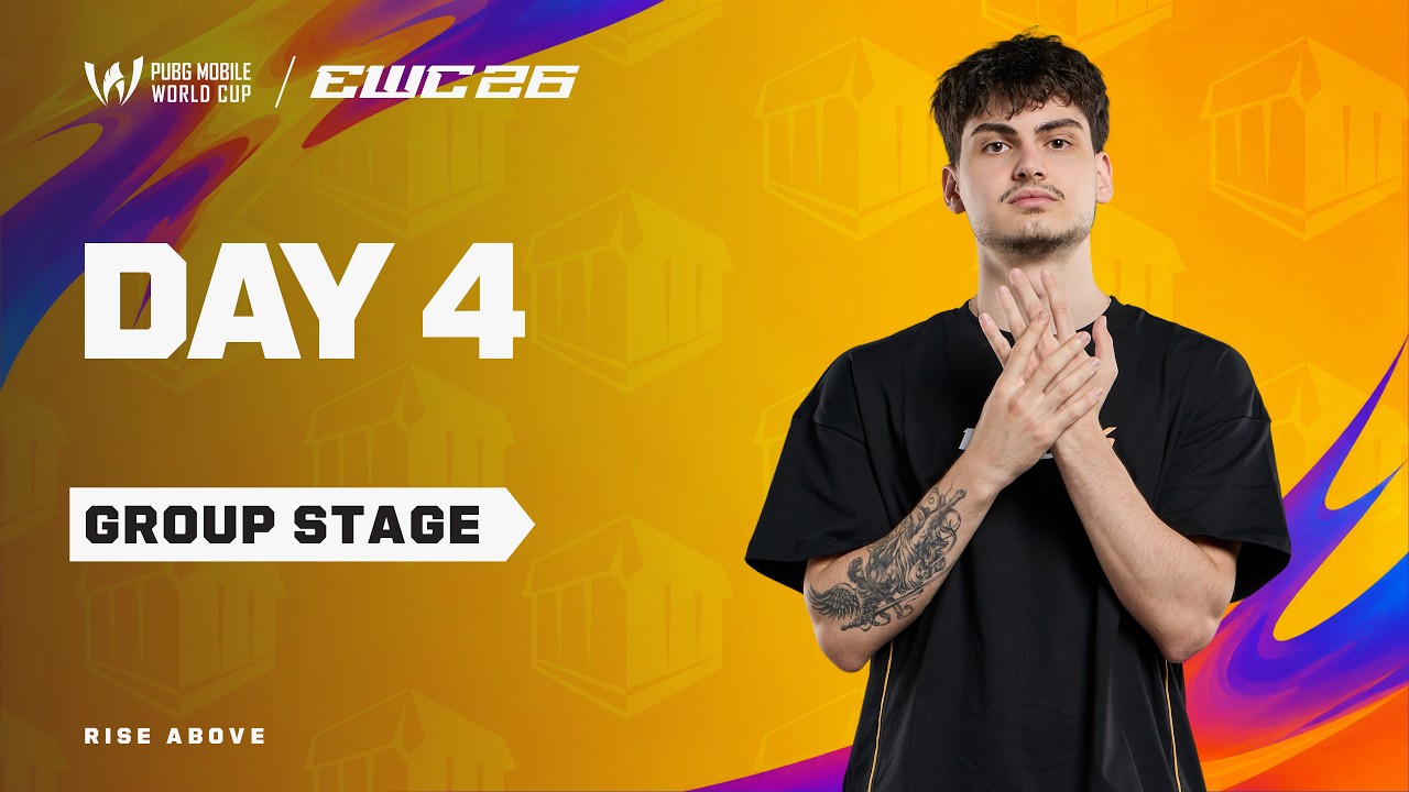 [UR] PMWC at EWC 26 Group Stage Day 4 | GROUP B | PUBG MOBILE WORLD CUP at 2026 ESPORTS WORLD CUP