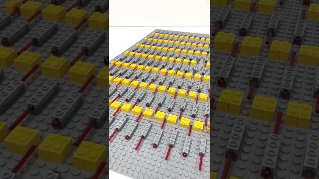 Firing A Lego Chain Reaction #shorts #lego #satisfying