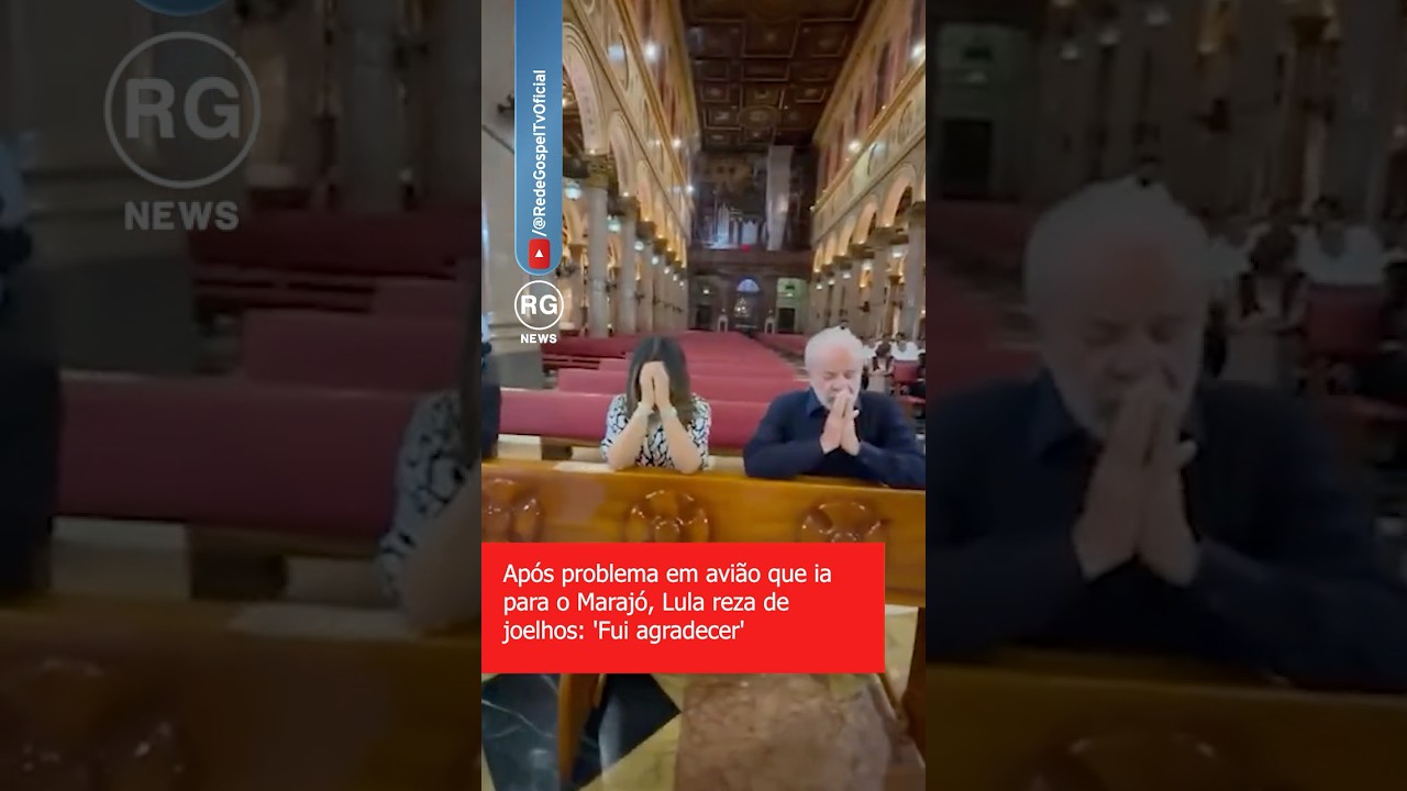 Após problema em avião que ia para o Marajó, Lula reza de joelhos: 'Fui agradecer'