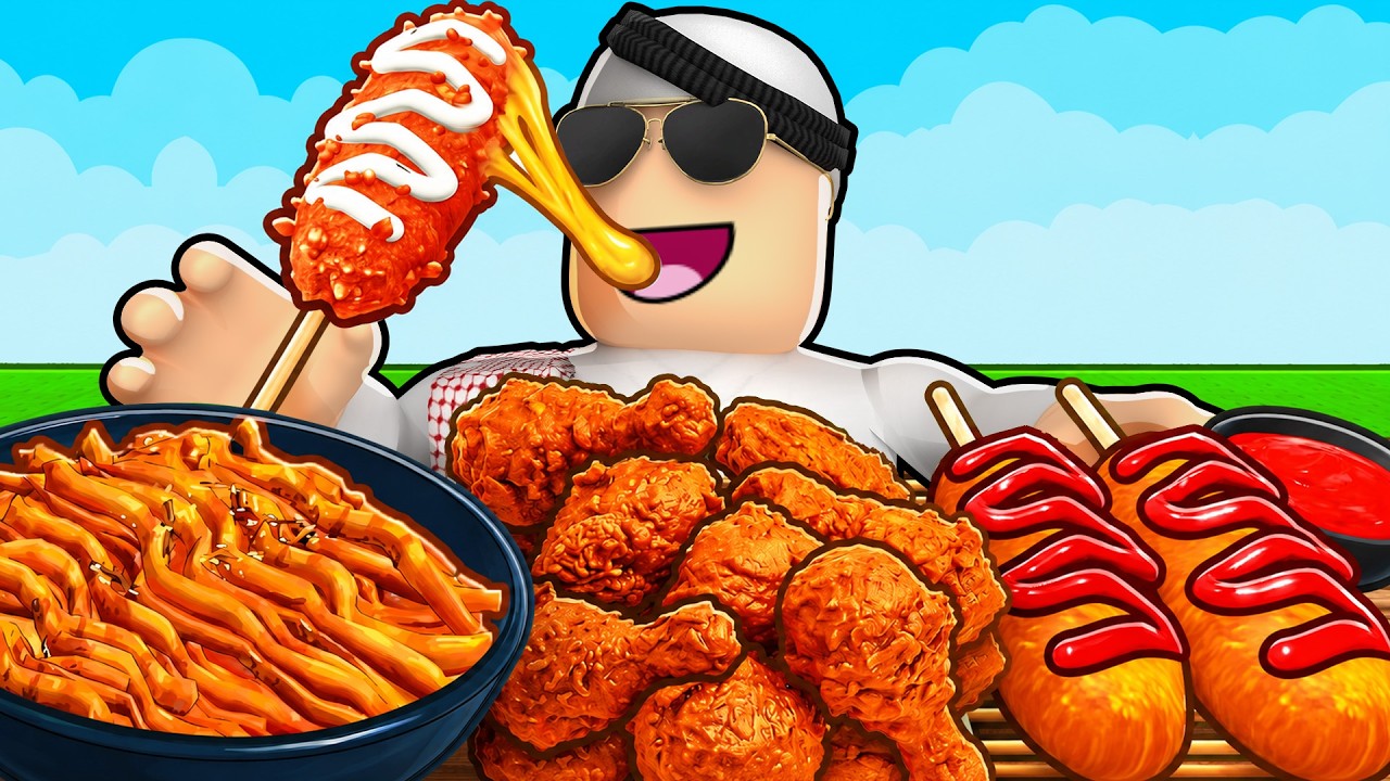 سلطان يسوي تحدي الأكل في روبلوكس!! 😋🔥