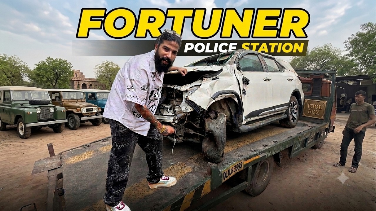 Apni Crashed Fortuner Ko Finally Police Station Lene Gaye 😱