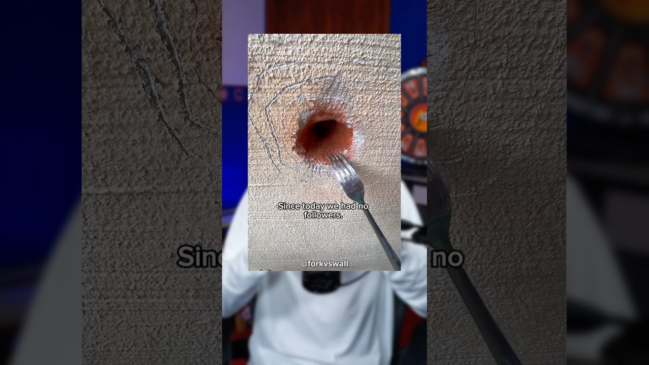 He Scratched Through His Wall With A Fork 😭