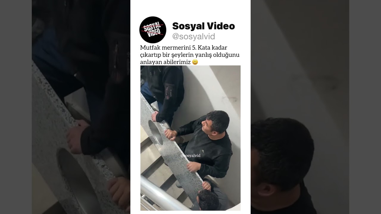 Mutfak mermerini 5. Kata kadar çıkartıp bir şeylerin yanlış olduğunu anlayan abilerimiz 😃