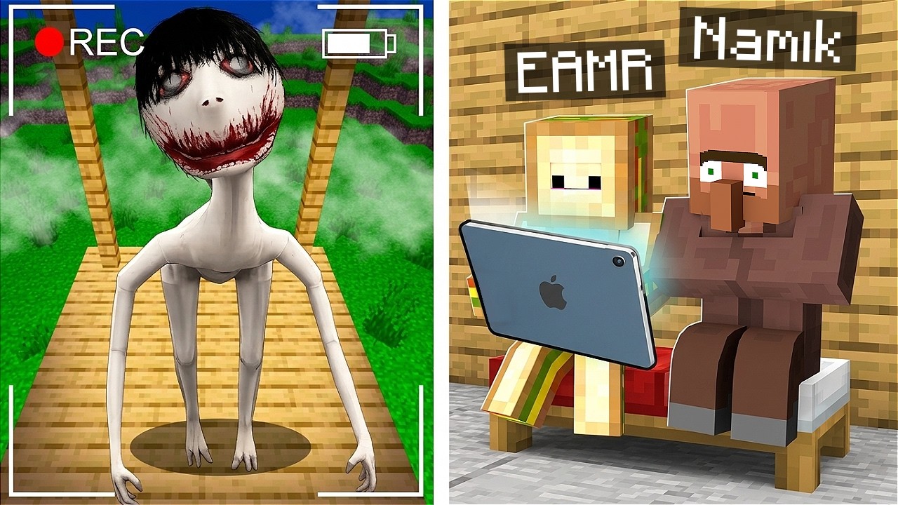 KAMERAYLA Korkunç Bir CANAVAR YAKALADIK! - Minecraft