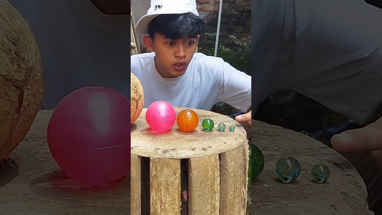 main kelereng kecil sampai yang besar😯 #kelereng #mainan #shorts